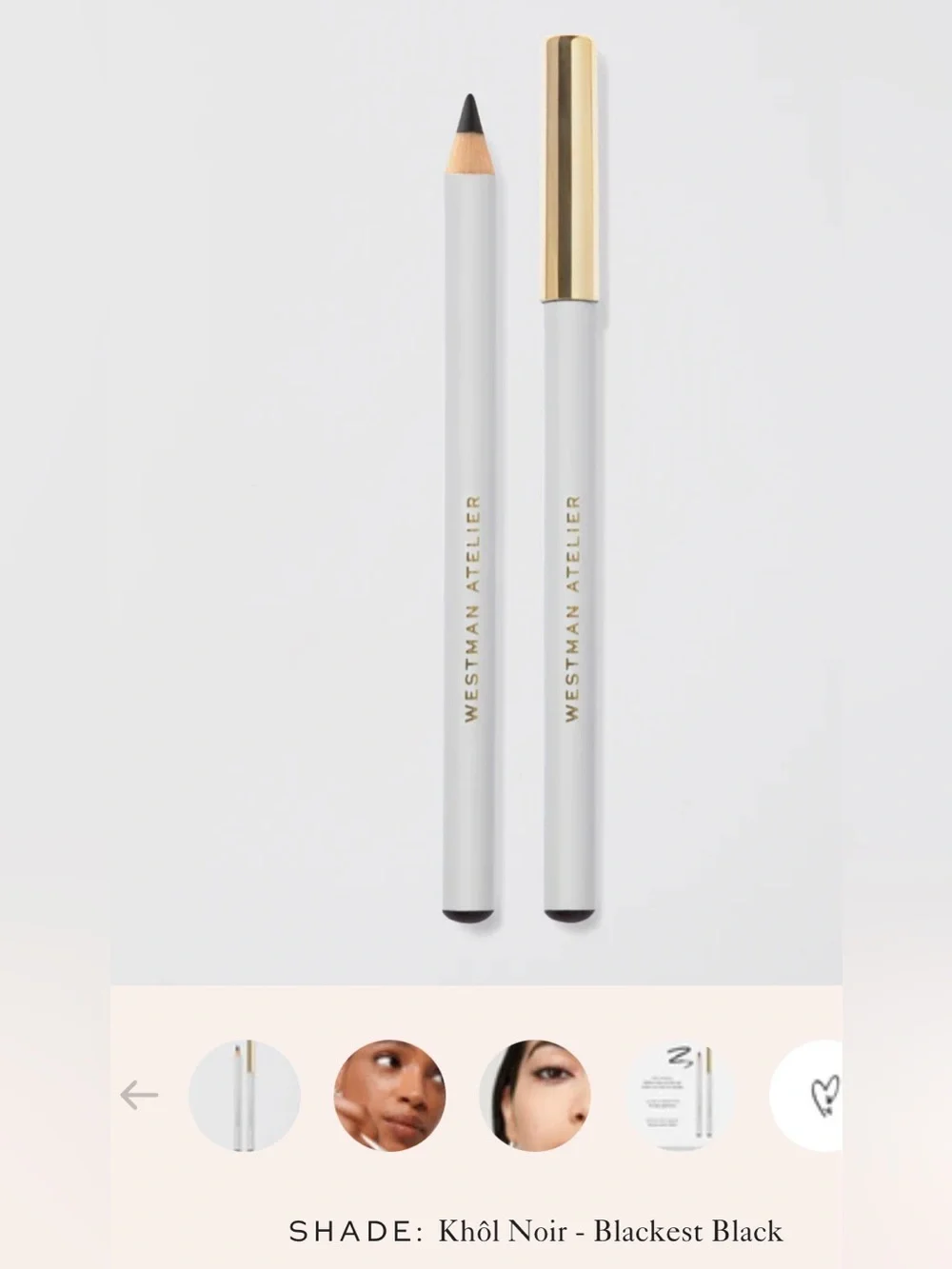 Westman Atelier Eye Love You Eye Pencil, Kohl Noir, NEW IN BOX